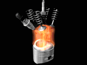 процес сгорания в целиндре двигатели GDI